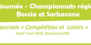 6 ème journée Championnats Régionaux Boccia/Sarbacane.